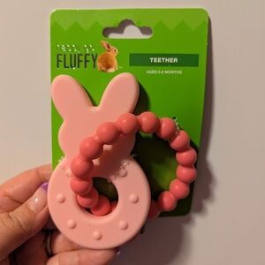 Pink Bunny Teether for Babies